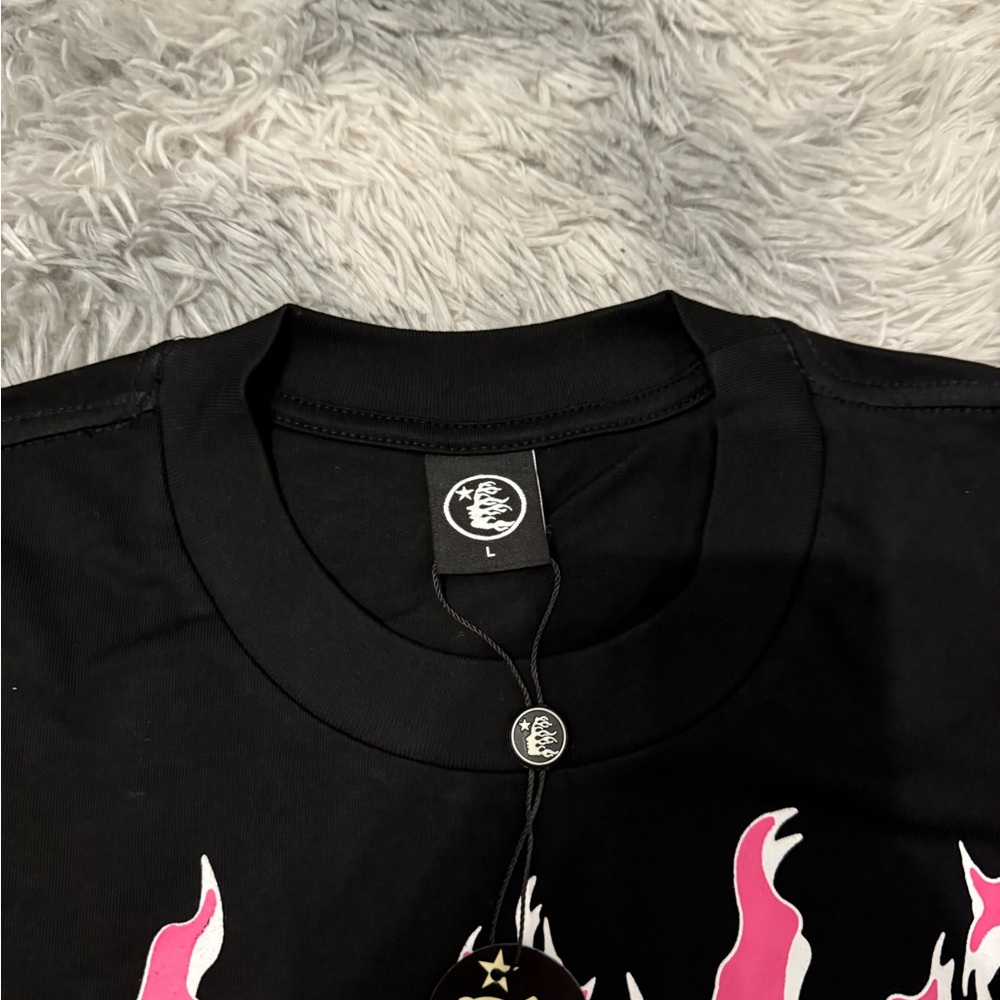 Hellstar Heaven Sounds Black T-Shirt Men’s Size Medium Large or X-Large - Picture 2 of 3